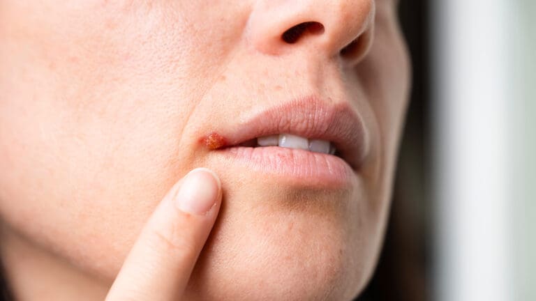 herpes labial